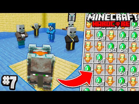 I Built an UNLIMITED RAID FARM in Hardcore Minecraft! (Episode 7)