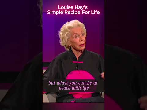 Louise Hay's Recipe for Life ✨ the secret ? Your thoughts ⭐ #mindset #motivation #shorts