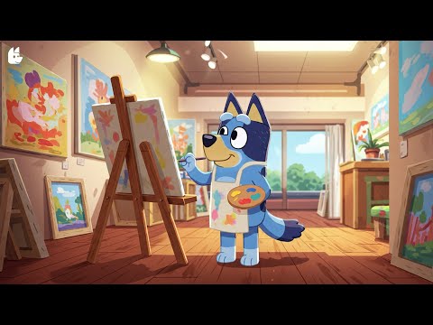 Bluey’s Spring Lofi Spot 🎨🌸 Relaxing Lofi Soundscape 🐾 Lofi Beats to Focus & Unwind