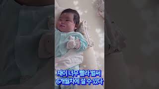 재이 너무 빨라 벌써 6개월차에 설 수 있다?! #박수홍 #박재이 #김다예 #슈퍼맨이돌아왔다 #슈돌 #슈퍼맨