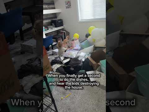 Cleaning with kids funny