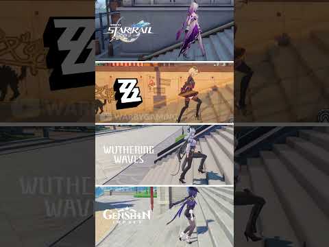 Stairs Physics | Honkai Star Rail vs ZZZ vs Wuthering Waves vs Genshin Impact