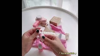 仿真化妝品木製玩具組 化妝包 兒童扮家家