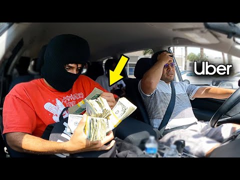 Bank Robbery Prank on Ubers!
