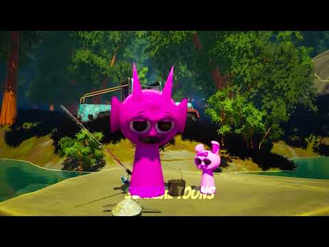 FISHING Lessons From DURPLE - Incredibox Sprunki 3D Animation!!