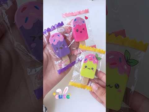 DIY icecream pencil eraser #shorts #diy #love #craft #tonniartandcraft #art