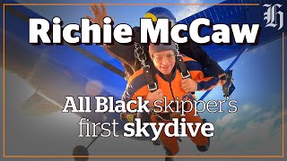 All Black Richie McCaw's first Skydive as New Zealand tourism ambassador
