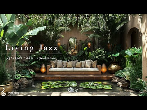 Relax With Living Tranquill Jazz | Springtime Nature & Lakeside House Porch for a Peaceful Moment