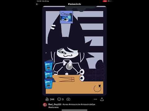 Miss circle is eating ?