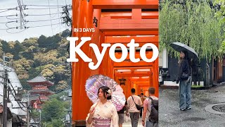 3 Days in Kyoto | Escaping Korea: Japan Vlog (Nara, Temples, Cafés)