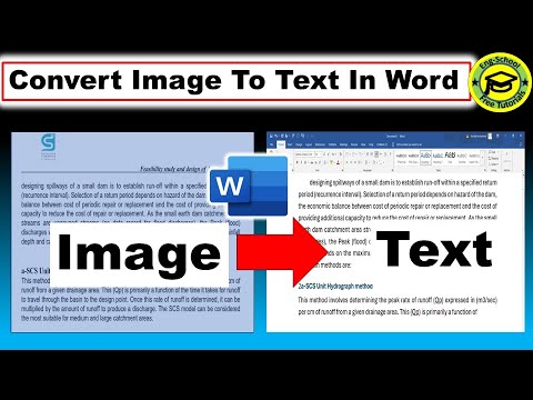 How to convert an image into text in Microsoft Word | Convert a picture into text