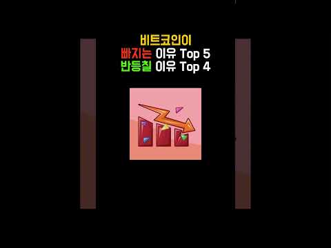 비트코인이 빠지는 5가지 이유  | 반등 칠 4가지 이유 part2 #비트코인 #코인뉴스 #bitcoin
