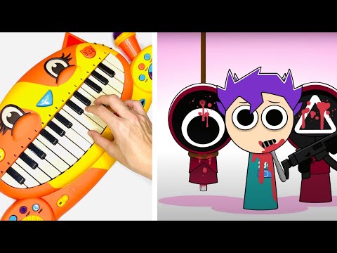 Sprunki Squid Game VS Real instruments