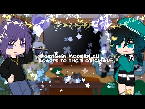 Genshin Modern AU Reacts To Their Originals ✦ Gacha club ✦ Genshin Impact ✦ 3/3