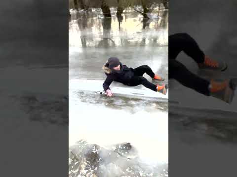 Drone rescue in the flooded forest - Crawling on the frozen river after flood Part02  | Gaba VR