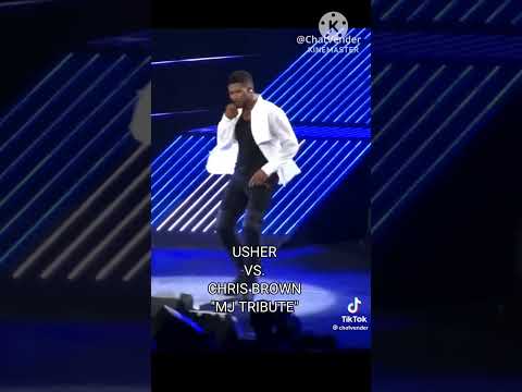 USHER VS. CHRIS BROWN"MJ TRIBUTE"#usher #chrisbrown #michaeljackson #tribute #fyp #shorts