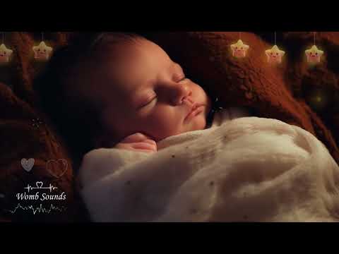 Womb Sounds & Heartbeat for Baby Sleep 💤 Calm Crying Infant Instantly | 10 Hours No Ads 🌙