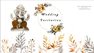 Wedding Invitation Video Marathi Template Free Download Green Screen Effect @ShreeShivAaiPresents