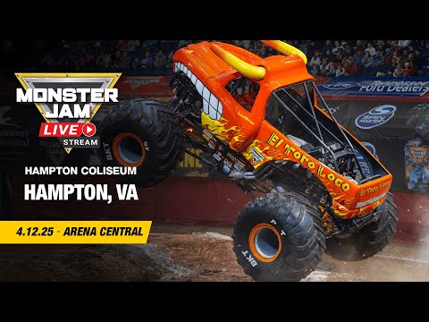 Monster Jam: Hampton, VA - 3 (Full Event) | Apr 12, 2025 | Arena Central