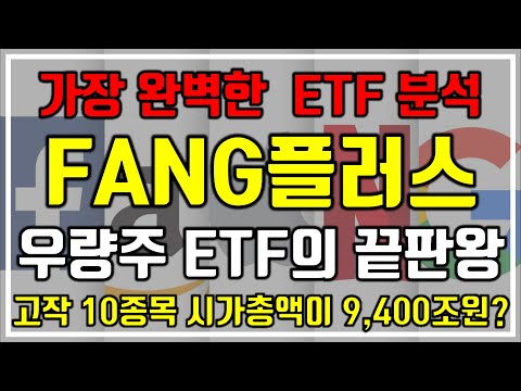 [가장 완벽한 ETF 분석] FANG플러스, 우량주 ETF의 끝판왕(고작 10종목 시가총액이 9,400조원?)