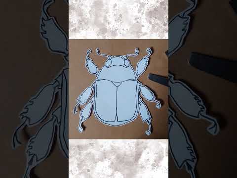 making the scarab beetle from music for bugs🪲🍃 #shorts