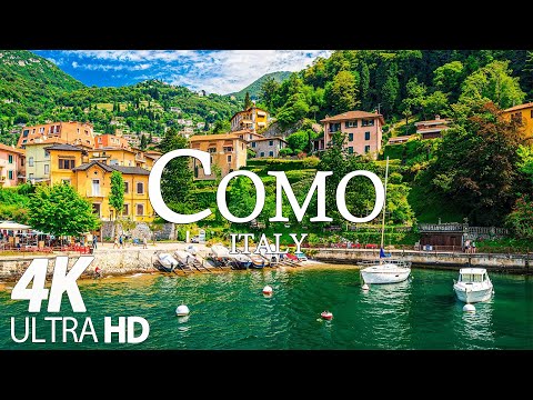 Lake Como 4K - Hidden Gem of Italy - Relaxation Film with Peaceful Music - 4K Video Ultra HD