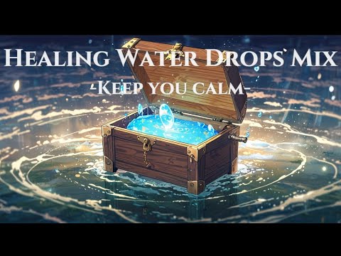Healing energy mix with water drops for Meditation & deep sleeping #calmmusic #healingsounds