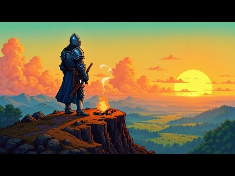 stop here.. traveler, you will be recharged  🌅Sunset on the Cliffs | Medieval Campfire Ambience.
