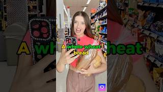 Buying bread at the supermarket 🍞 #englishteacher #teachingenglish #englishvocabulary
