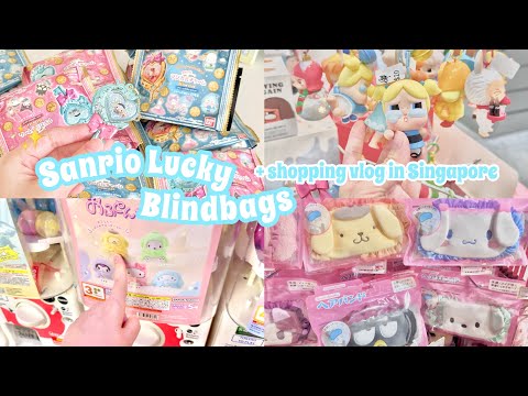 We got lucky 🥹💗 Sanrio unboxing + shopping vlog in Singapore ✨