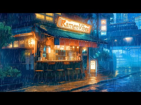 Ramen Lofi Vibes 🍜 Lofi Sleep Music 🍜 Rainy Lofi Songs To Listen When You're Going To The Ramen Shop