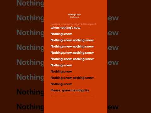 Rio Romeo – Nothing's New  [ Lyrics ]