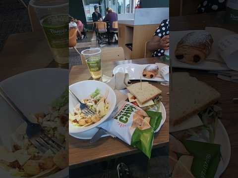 Lunch with my daughter at panera Bread. #lunch #panerabread #food #croissant #salad #sandwich #love