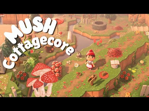 AESTHETIC Spring Cottagecore ACNH Island Tour Amanita | Animal Crossing: New Horizons Gameplay