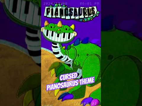 Distorted Pianosaurus Theme #piano #saurus #creepy #cursed #viralvideo #shorts