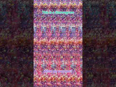 What do you see?👀 #3deffects #stereogram #stereo3d #opticalillussion