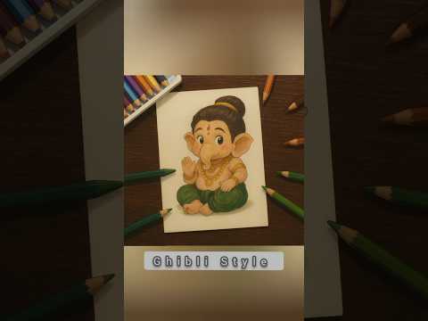 Ghibli Style 🥰😄 | #shorts #art #drawing #aa seetadevi navvula