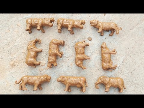Zoo Animals Clay Toys Hindi Cartoon Animals Video 🎮 🐘