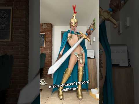 my first foam sword & armor project #cosplay #onepiece #evafoam #foamcraft #rebecca #dressrosa