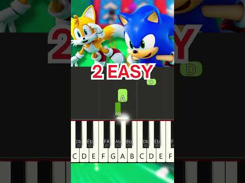Sonic Rumble VERY EASY piano tutorial