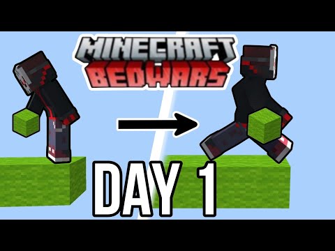 DAY 1 OF BECOMING PRO In MINECRAFT BEDWARS|NEHTERGAMES|DAY 1