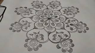 Festival rangoli design 2229