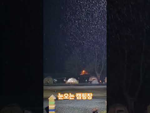 #눈오는캠핑장