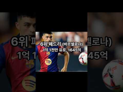 2024년 가장 몸값비싼 축구선수는?#손흥민은#세계랭킹