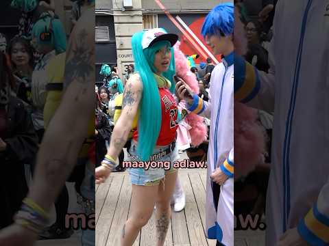 INTERVIEWING FAN FAVORITE FILIPINO MIKU #hatsunemiku #miku #kaito #cosplay #filipino