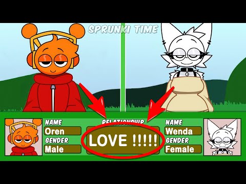 Incredibox Sprunki Retake New Human - NEW UPDATE (RELATIONSHIPS)| ALL Characters Relationships|Part2