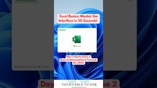 Excel Interface Basics – Quick Overview! | Dec 2024 | Day 1, Video 2  🖥️ #excel #exceltutorial