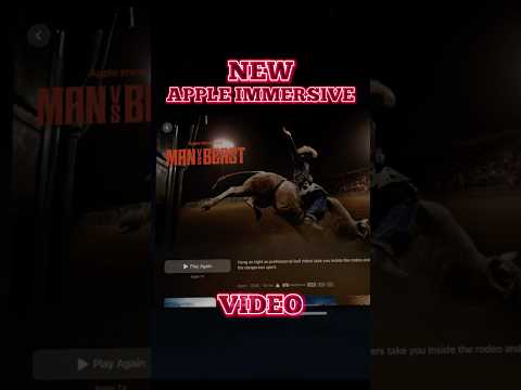 MAN VS BEAST! 🐂 New Apple Immersive Video has just launched on @Apple Vision Pro! #applevisionpro