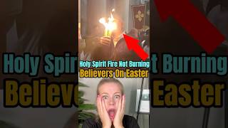 Holy Fire Miracle Will Make You Speechless 👀🔥 #holyfire #holyspirit #jesus #easter #shorts #christ