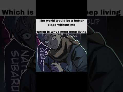 #CapCut #rezero #subarunatsukiedit | L.n | Anime if the world is better then I must keep living